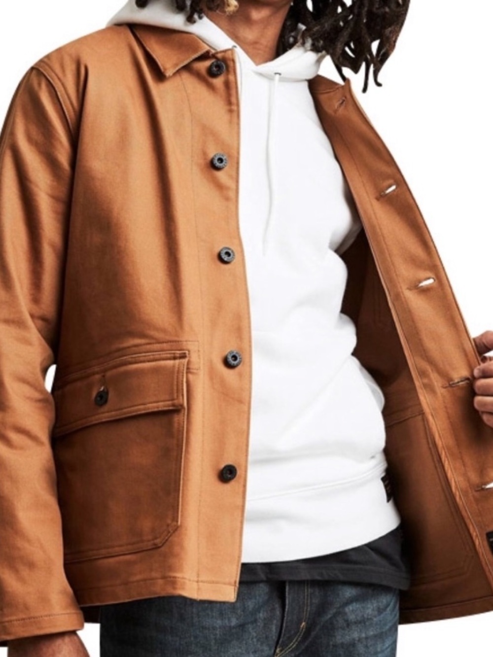 Levi’s Skateboard Military Chore Jacket Workwear Canvas Tan Coat